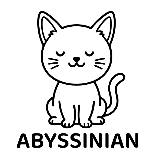 眠りねこ（アビシニアン）｜Closed Eye Abyssinian