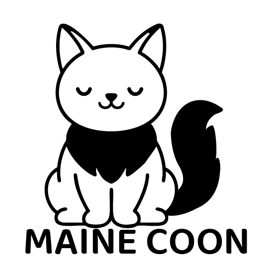 眠りねこ（メインクーン）｜Closed Eye Maine Coon