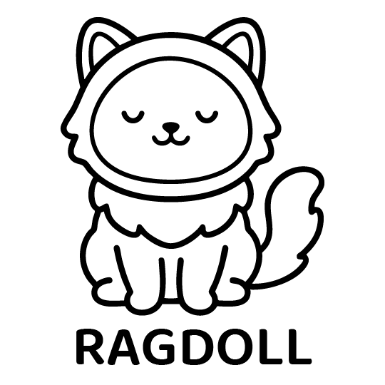 眠りねこ（ラグドール）｜Closed Eye Ragdoll