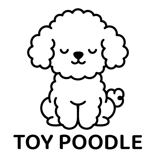 眠りイヌ（トイプードル）｜Closed Eye Toy Poodle