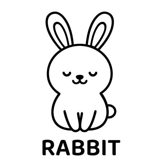 眠りうさぎ｜Closed Eye Rabbit