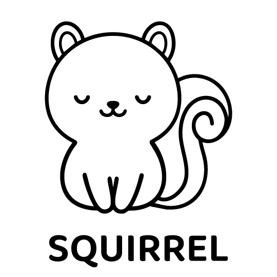 眠りりす｜Closed Eye Squirrel